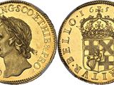 an image of a gold sovereign coin with a crown on it