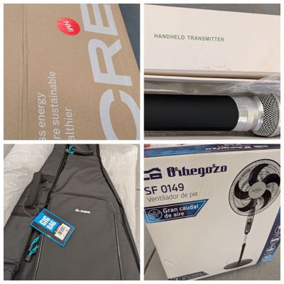 quatre images différentes représentant un microphone et une boîte contenant un microphone