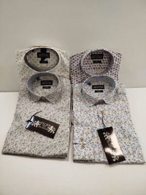 deux chemises pour homme à motifs floraux