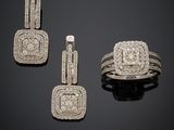 une collection de bijoux en diamant et plaqués platine