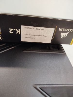 a black box with a label on it sitting on a table