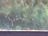 a picture of a painting with writing on it