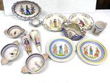 a table with a lot of plates and bowls on it