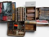 a lot of books that are sitting in a box