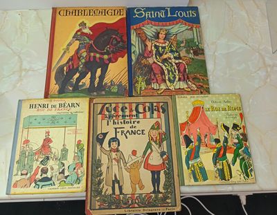 5 livres d'enfant sur histoire de France