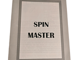 a picture of a book with a picture of a spin master on it
