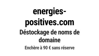 Nom de domaine energies-positives.