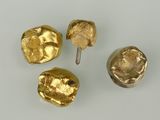 trois pièces d'or sont représentées sur un fond blanc