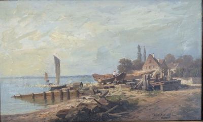 Paul HEITINGER (1841-1920), Chantier naval au lac de Constan…