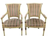 pair of 19th century french louis xvi style armchairs