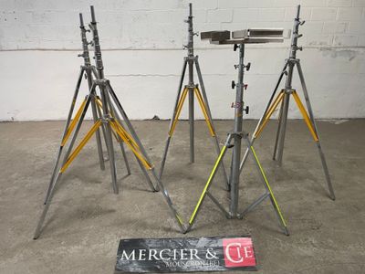 ELC EL400 - LOT DE 5 TREPIEDS POUR PROJECTEURS - Tva récupér…