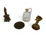 three different items that are sitting on a white surface