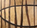 a painting of a surfboard on a piece of wood