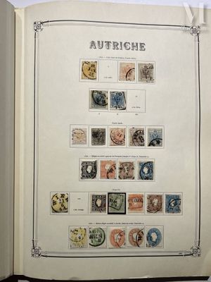 an open book with a picture of stamps on it