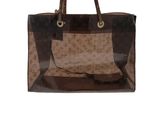 louis vuitton handbag in brown and black
