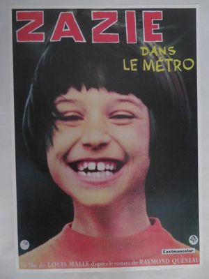 affiche représentant un enfant souriant, avec un grand sourire, en couverture d'un magazine