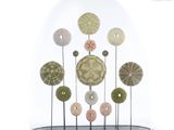 a glass dome that has a bunch of buttons in it
