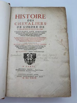 BAUDOIN (Jean) - NABERAT (Frère Anne de) Histoire des cheval…