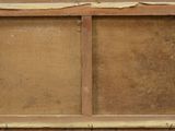 a picture of an old window with a wooden frame on it