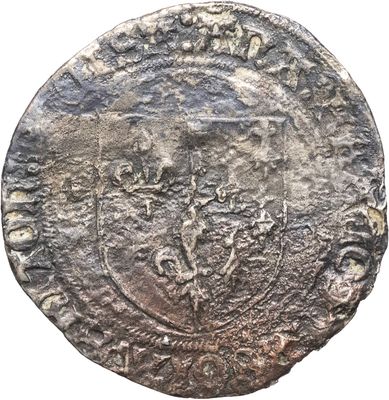 une pièce d'argent sur laquelle figure l'image d'un homme