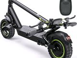 a close up of a scooter on a white background with a case