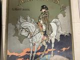 a picture of a book with a picture of a man on a horse