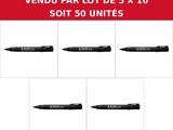 a set of four different pens with the words vendu par lot de 5 x 10 soft 50 units
