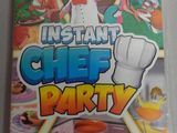 un gros plan sur un jeu Wii avec un chef en arrière-plan