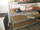 a shelf with a bunch of items on top of it