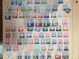 a picture of a picture of stamps on a piece of paper