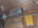 a picture of a room with a bunch of items on the wall