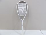 a tennis racquet that is on a table