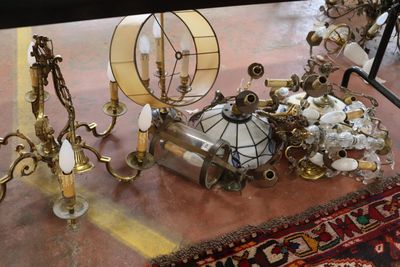 a table that has a lot of different items on it