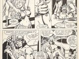 une page d'une bande dessinée représentant un homme tenant une épée
