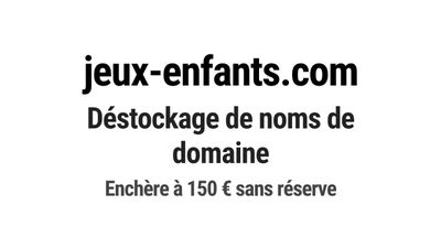 Nom de domaine jeux-enfants.com.