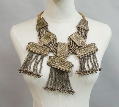 an image of a mannequin torso with a necklace on it