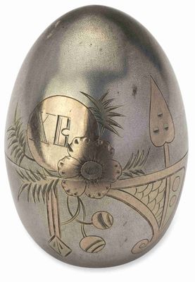 Ensemble D’ŒUfs DE PÂQues Russes EN Argent DorÉ ET Porcelain…