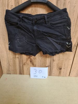 Lot de 15 shorts femme en denim noir ? Effet us