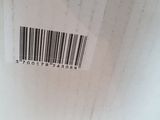 a close up of a box of food with a barcode on it