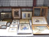 a table with a lot of pictures and pictures on it