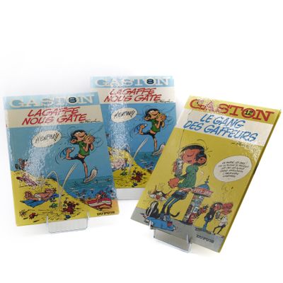 Gaston 3 vols Dupuis 2x Lagaffe nous gâte 2° éd. de 1970