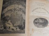 an old book with a picture of a man and a woman on it