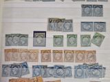 a picture of a collection of stamps on a wall