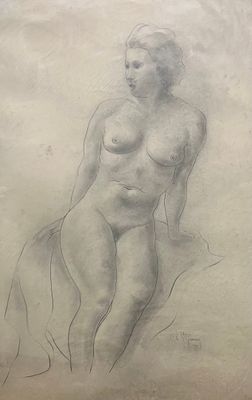 Charles STEPMAN (1891-1964) Étude de nu féminin