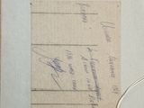 a picture of a picture of a note with a pen and ink on it