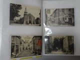 a picture of a book opened to show pictures of old buildings