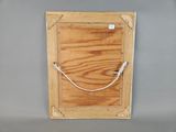 a picture of a wooden box with a rope on it