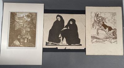DI GIORGIO Ettore (1890-1971) "Les femmes arabes", "Urbino" …