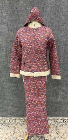 VINTAGE – Combinaison d’hiver 3 pièces, pantalon, veste et bonnet...