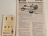 a picture of a brochure with a picture of a race car